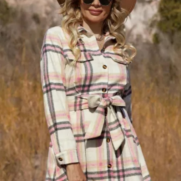 New plaid shirt dress - Picture 9 of 16